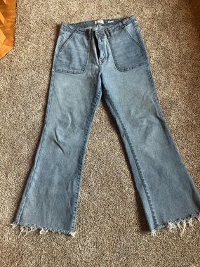 Kensie Vintage Luxe The Savannah High-Rise Flare Jeans